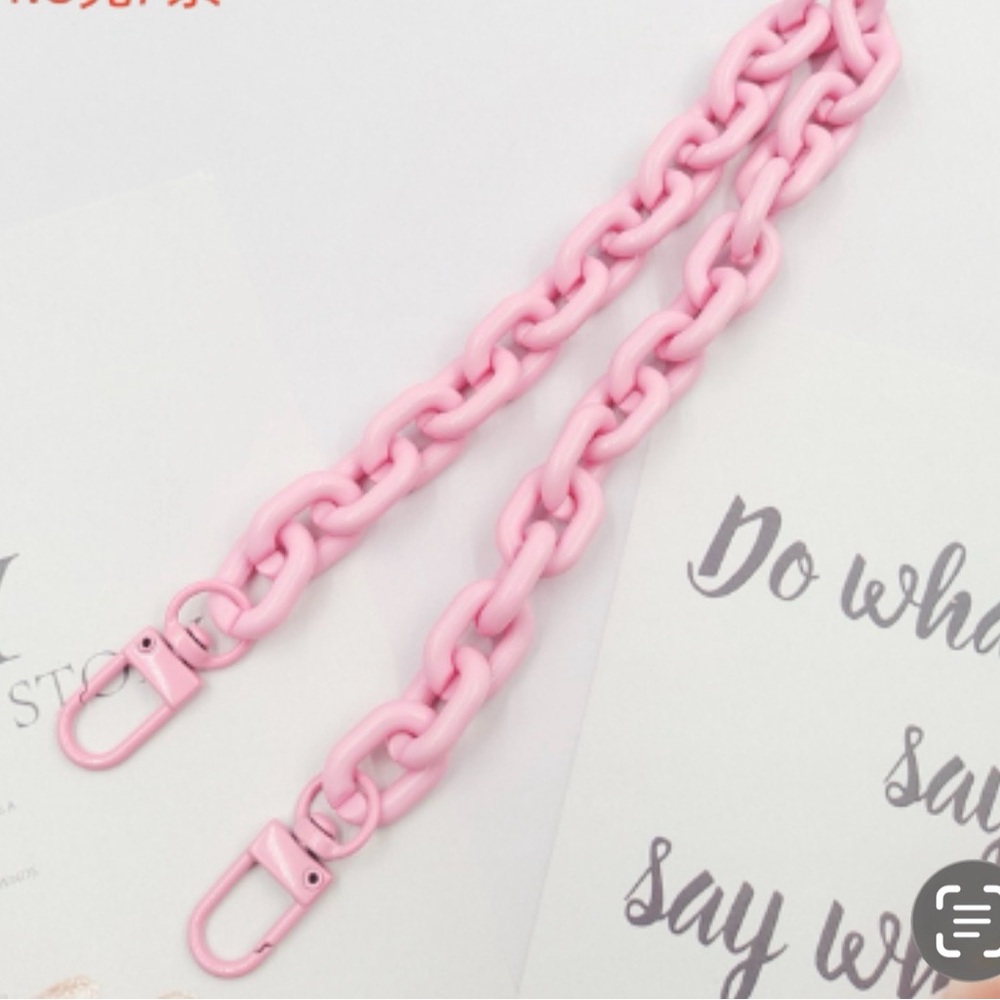 Pink Chain Replacement Strap for Women Bags